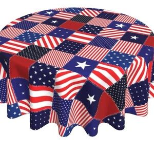 Patriotic Patchwork Tablecloth and Patriotic TableRunner
